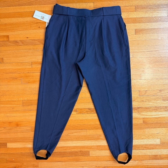 Vintage Navy Stirrup Pants w/ Belt – NWT - Picture 3 of 10